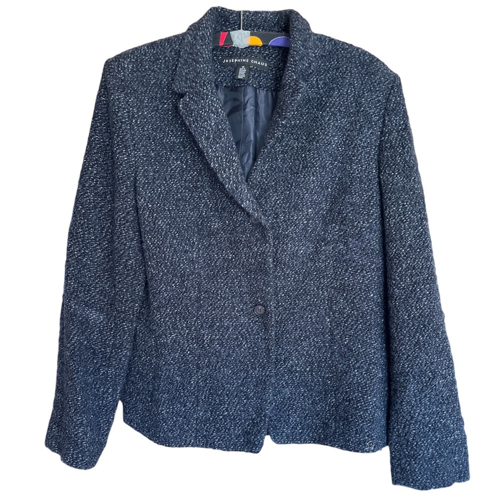 Josephine Chaus | Women’s Blue Wool Blend Blazer Size 14